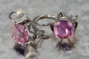 Russisches sowjetisches Silber 925 Alexandrit Rubin Smaragd Saphir Aquamarin Zirkon ... Ohrringe vec142s