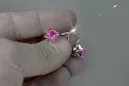 Russisches sowjetisches Silber 925 Alexandrit Rubin Smaragd Saphir Aquamarin Zirkon ... Ohrringe vec142s
