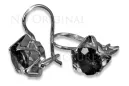 Vintage silver rose gold plated 925 Alexandrite Ruby Emerald Sapphire Aquamarine Zircon ... earrings vec142rp