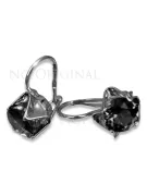 Vintage silver rose gold plated 925 Alexandrite Ruby Emerald Sapphire Aquamarine Zircon ... earrings vec142rp