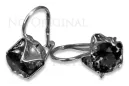 Vintage silver rose gold plated 925 Alexandrite Ruby Emerald Sapphire Aquamarine Zircon ... earrings vec142rp