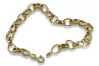 Italian yellow 14k gold Anchor bracelet cb006y