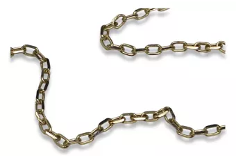 Amarillo italiano 14k oro Anchor diamond cut chain cc006y