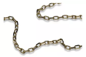 Złoty łańcuszek 14k 585 włoski Ankrowy diamentowany cc006y