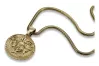 Greek jellyfish 14k gold pendant with chain pp049y&cc020y