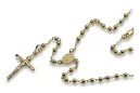 Cadena de rosario italiano de oro amarillo de 14k rcc008y