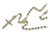 Italian 14k yellow gold rosary chain rc008y