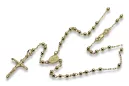 Italian 14k yellow gold rosary chain rcc008y