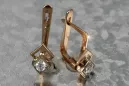 Russische Sowjetische Rose Pink 14k 585 Gold Ohrringe vec163 Alexandrit Rubin Smaragd Saphir ...