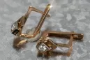 Vintage auskariai iš 14k 585 rožinio aukso vec163 aleksandritas rubinas emeraldas safiras ...