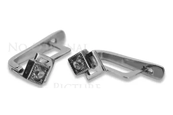 Vintage auskariai iš 14k 585 rožinio aukso vec163 aleksandritas rubinas emeraldas safiras ...