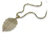Leaf pendant 14k gold  with chain cpn050ywM&cc020y