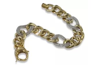 Yellow 14k gold modern bracelet cb121yw