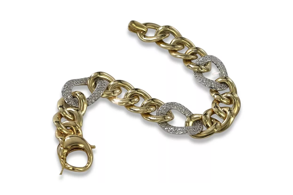 Bracelet moderne en or jaune 14 carats cb121yw