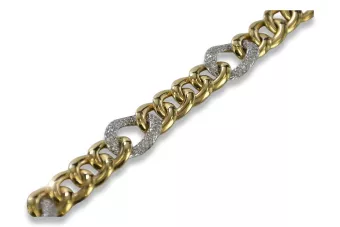 Yellow 14k gold modern bracelet cb121yw