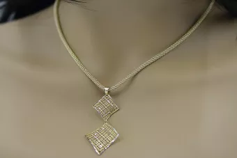 Златна висулка висулка ★ zlotychlopak.pl ★ Златен отличителен белег 585 333 ниска цена