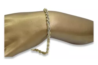 Italijos aukso apyranka 14k 585 Corda Figaro cb082y