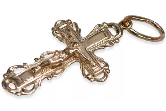 Cruz ★ ortodoxa de oro russiangold.com ★ Oro 585 333 Precio bajo