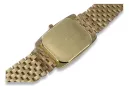 Gold men's watch Geneve ★ zlotychlopak.pl ★ Gold purity 585 333 Low Price!