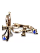 Russische Sowjetische Rose Pink 14k 585 Gold Ohrringe vec102 Alexandrit Rubin Smaragd Saphir ...
