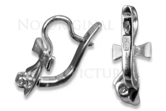 Vintage auskariai iš 14k 585 rožinio aukso vec102 aleksandritas rubinas emeraldas safiras ...