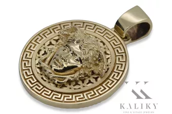 Auksinis pakabalas 14k 585 Graikijos medūzos kelias cpn053y