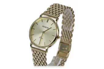 Χρυσό ρολόι άνδρα 14k 585 Geneve mw004y&mbw005y