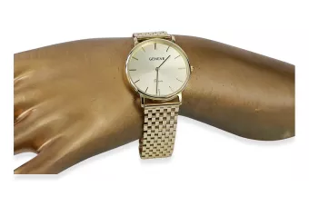 Χρυσό ρολόι άνδρα 14k 585 Geneve mw004y&mbw005y