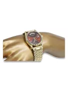 Gold men's watch Geneve ★ zlotychlopak.pl ★ Gold purity 585 333 Low Price!