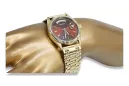 Gold men's watch Geneve ★ zlotychlopak.pl ★ Gold purity 585 333 Low Price!