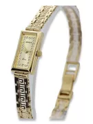 Złoty damski zegarek 14k 585 Geneve lw094y