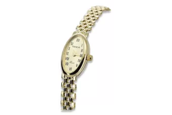 Puikus 14k aukso moteriškasis laikrodis Geneva lw095y