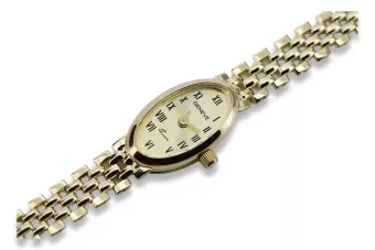Puikus 14k aukso moteriškasis laikrodis Geneva lw095y