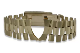 Yellow 14k gold man's Rolex style watch bracelet mbw016y