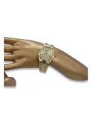 Złoty zegarek z bransoletą męski 14k Geneve mw013ydy&mbw016y