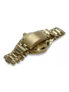 Złoty zegarek z bransoletą męski 14k Geneve mw013ydb&mbw016y