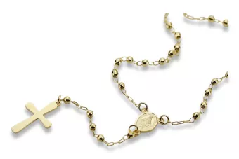 Yellow 14k gold 585 rosary chain rcc003y