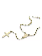 Amarillo 14k oro 585 rosario cadena rcc003y