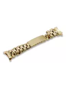 Złota bransoleta 14k 585 do zegarka damskiego typu Rolex lbw009y