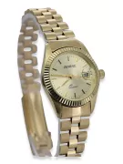 Gold men's watch Geneve ★ zlotychlopak.pl ★ Gold purity 585 333 Low Price!