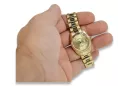 Złoty zegarek damski 14k 585 z bransoletą Geneve lw020ydy&lbw009y