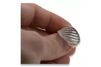 Σοβιετικό 14k 585 χρυσό Ρωσικό ροζ χρυσό δαχτυλίδι vrn001