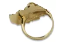 Radziecki 14k 585 złoty Rosyjski pierścionek z różowego złota vrn001