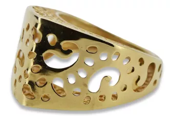 Жълто 14k злато 585 Fantazy пръстен crn003y