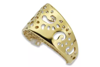 Rose soviétique russe rose 14k 585 bague vintage en or vrn001