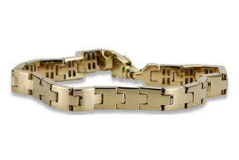 Italienisches gelbes, elegantes Armband aus 14 Karat 585er Gold cb164y