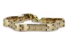 Italian yellow Elegant 14k 585 gold bracelet cb164y