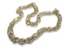 Yellow white 14k gold necklace chain cfc009yw
