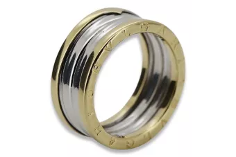 Sovětský 14k 585 Zlatý ruský prsten s růžovým zlatem VRN001