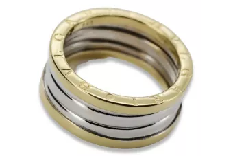 Sovětský 14k 585 Zlatý ruský prsten s růžovým zlatem VRN001